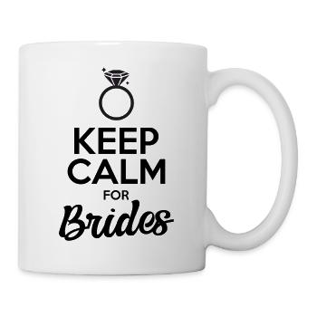 Keep calm for brides - marriage gift funny joke - Mug - white - Right