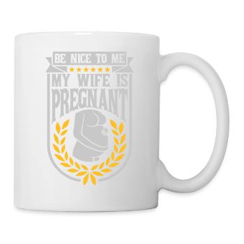 ma femme est enceinte - Mug blanc - blanc - Droite