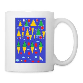 de charmantes figures géométriques - Mug blanc - blanc - Droite