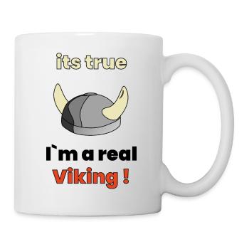 im a real viking ! Knochen design - Tasse - Weiß - Rechts