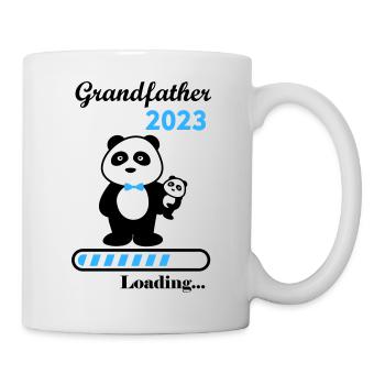 Opa im Jahr 2023, zukünftiger Großvater, bald Opa - Tasse - Weiß - Rechts