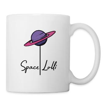 Space Lolli Saturn - Tasse - Weiß - Rechts