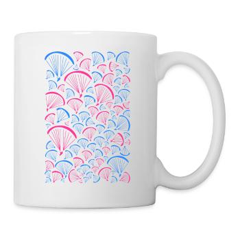 Paragliders in the sky - Mug - white - Right