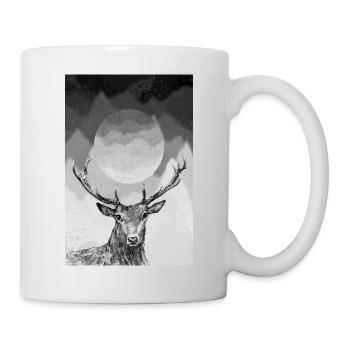 Cerf - Mug blanc - blanc - Droite
