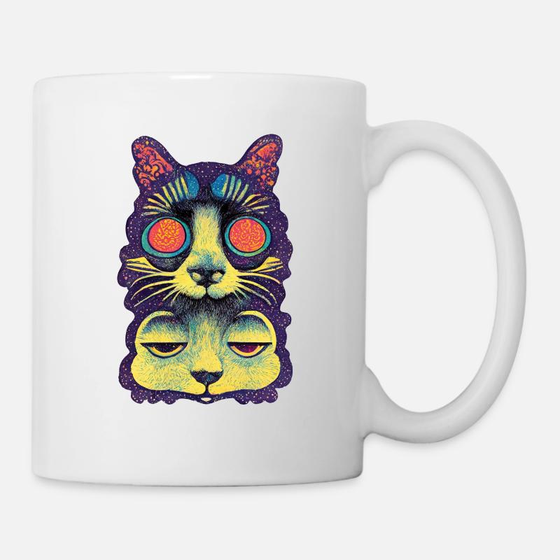 Chat Perché 005 - Mug blanc - blanc