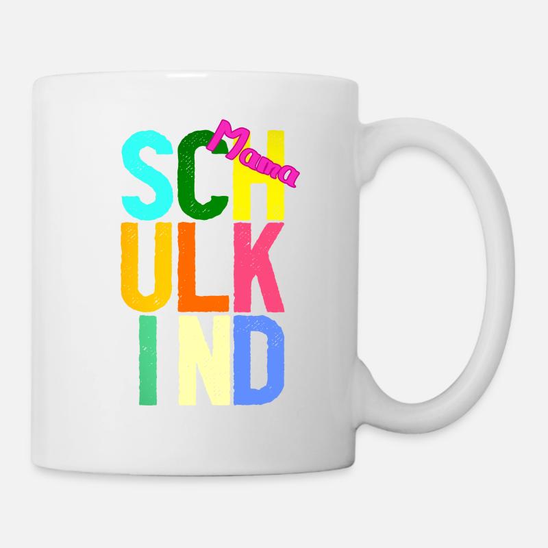 Schulkind Mama - Tasse - Weiß