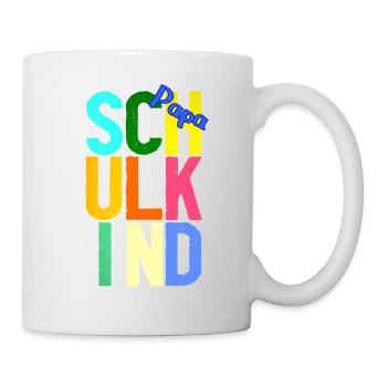 Schulkind Papa - Tasse - Weiß - Rechts