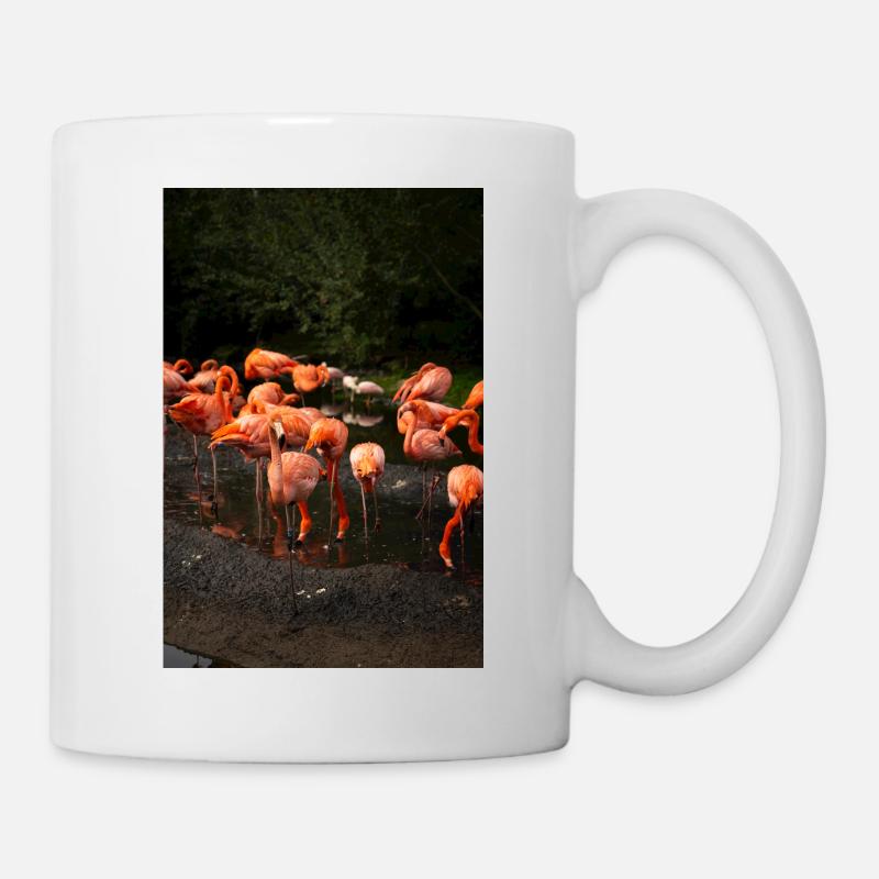 Flamant rose - Mug blanc - blanc