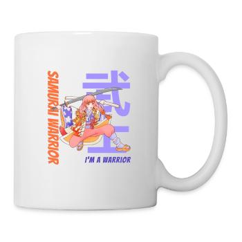 Samurai Warrior. Samurai Girl. White Version. - Mug - white - Right