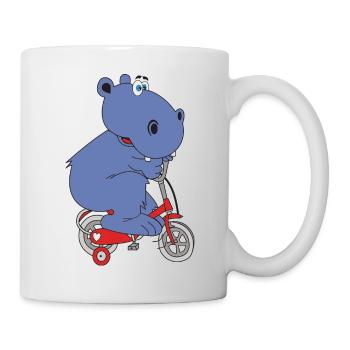 hippo bike hippo sport bike excursion children - Mug - white - Right