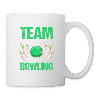 Mon équipe de rêve a un problème de bowling drôle - Mug blanc - blanc - Droite