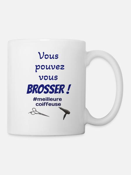Tee-shirt coiffeuse - Mug blanc - blanc
