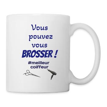 Tee-shirt coiffeur - Mug blanc - blanc - Droite