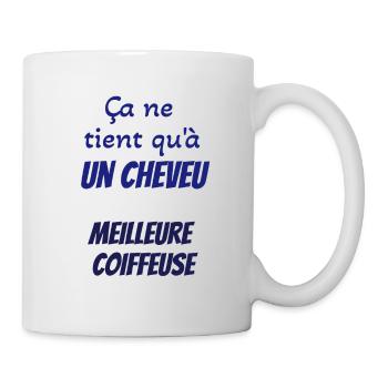 T shirt coiffeuse - Mug blanc - blanc - Droite