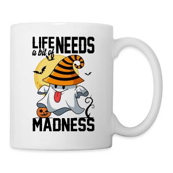 Life Needs A Bit Of Madness - Mug - white - Right