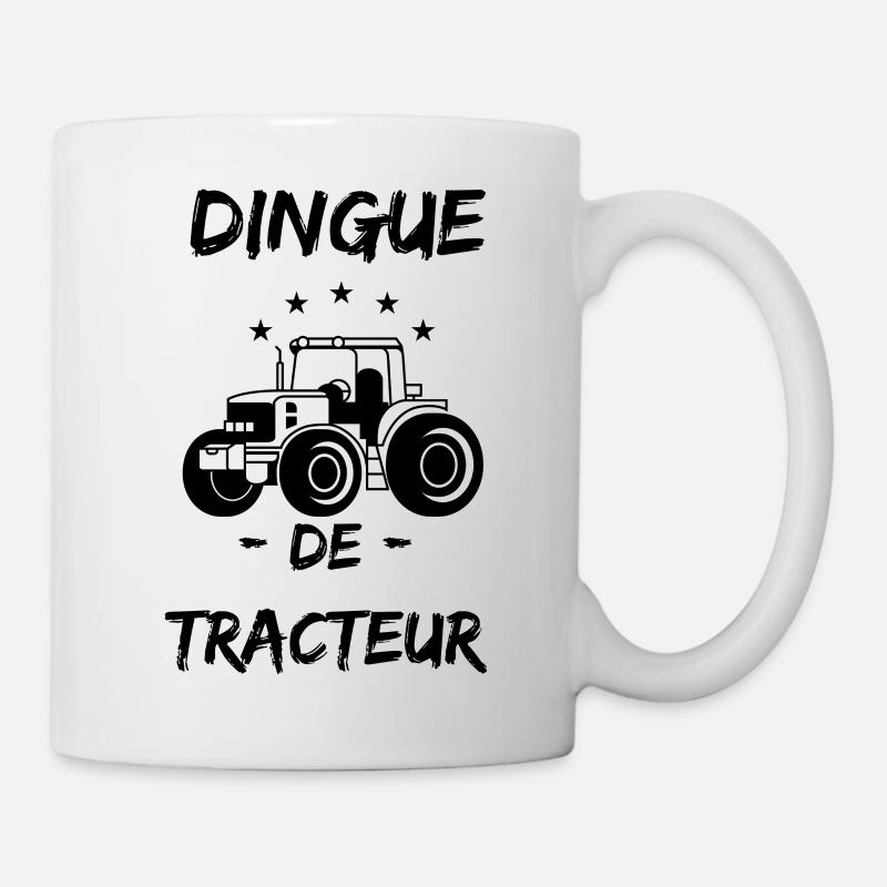 Dingue de tracteur - Mug blanc - blanc