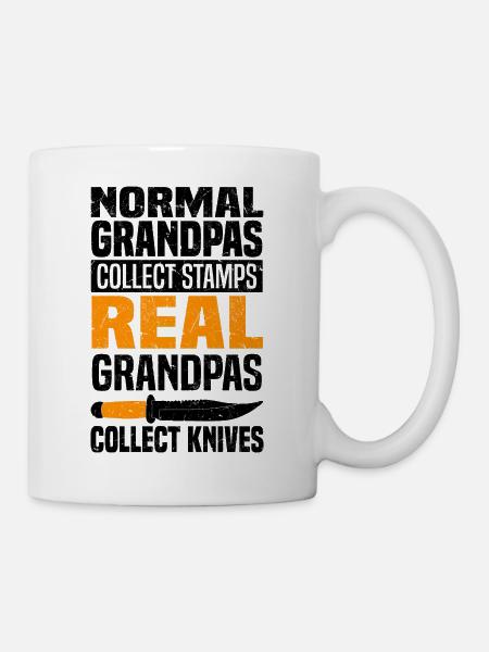 Collecteur de couteaux - Mug blanc - blanc