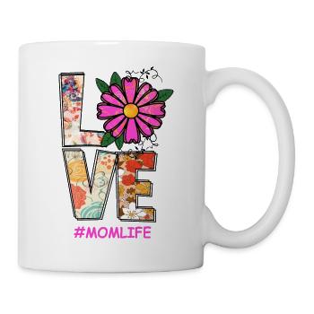 Stolze Mama Mutter Mami Lebensaufgabe Kinder Kind - Tasse - Weiß - Rechts