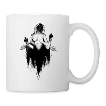 Creepy Woman - Tasse - Weiß - Rechts