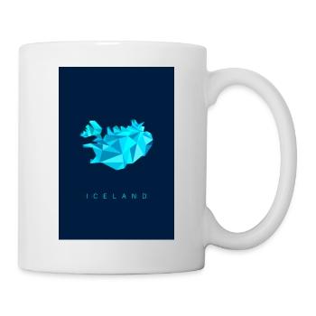 Iceland Map - Map - ICELAND - geometric - Mug - white - Right