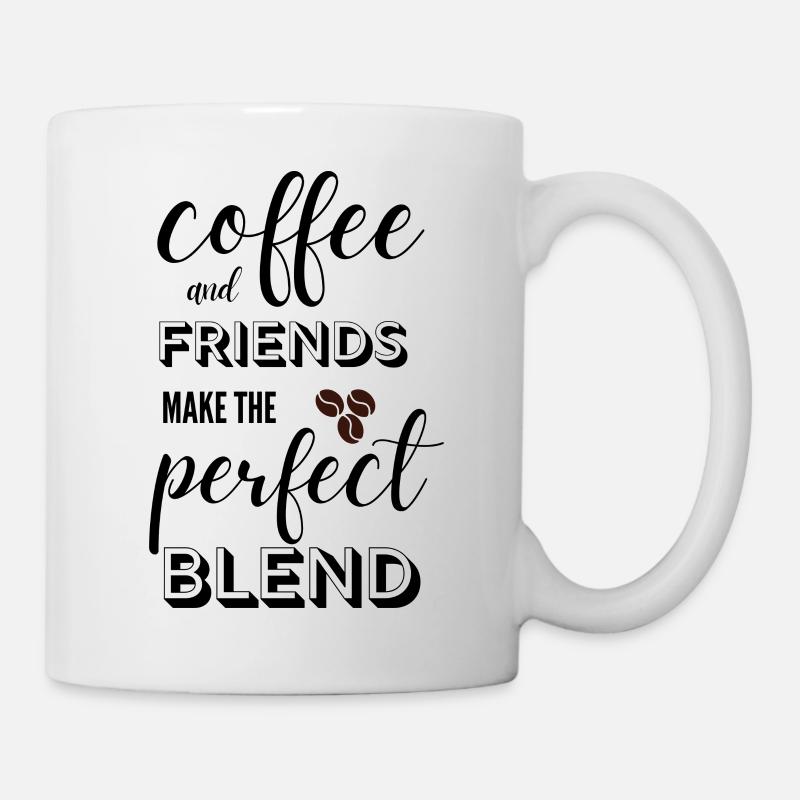 coffee and friends - Mug blanc - blanc