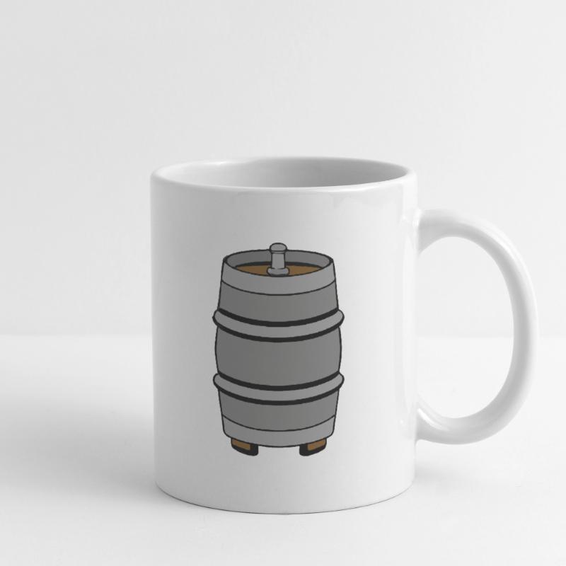 Bierfass Biertrinker Biertrinkerin Geschenkidee Tasse