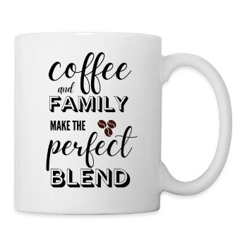 coffee and family - Mug blanc - blanc - Droite