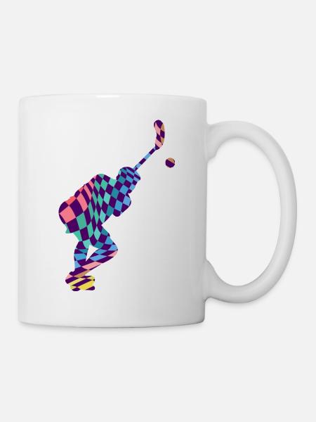 floorball unihockey floorball ist kunst - Tasse - Weiß