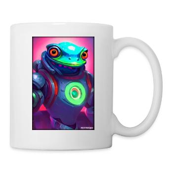Space Frog Future Cyborg Robot - Mug - white - Right