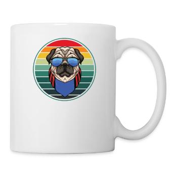 Drôle de carlin Propriétaire Le Carlin Père Carlin Cadeau - Mug blanc - blanc - Droite