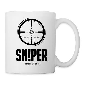 THE SNIPER black - Tasse - Weiß - Rechts