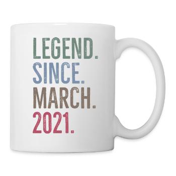Legende seit März 2021 - Tasse - Weiß - Rechts