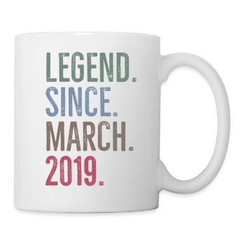Legend Since March 2019 - Mug - white - Right