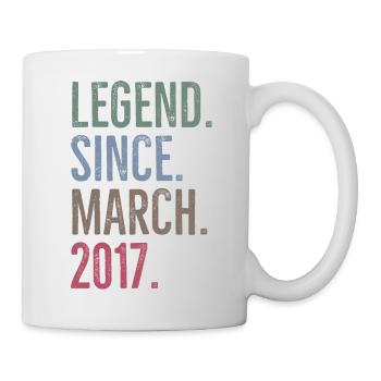 Legend Since March 2017 - Mug - white - Right