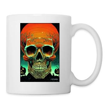 Halloween Skull Pumpkin - Mug - white - Right