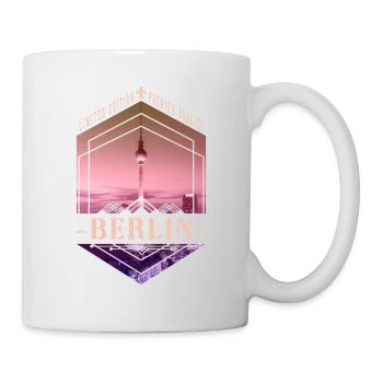 Berlin Deutschland Stadt Skyline Heimat Liebe - Tasse - Weiß - Rechts