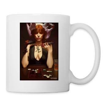 Hexe Zombie Monster Halloween Poker - Tasse - Weiß - Rechts