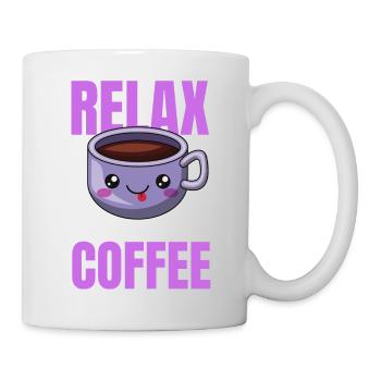 Entspannung Kaffee Design - Tasse - Weiß - Rechts