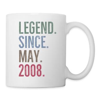 Légende depuis mai 2008 - Mug blanc - blanc - Droite