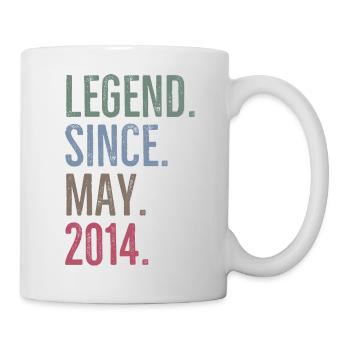 Légende depuis mai 2014 - Mug blanc - blanc - Droite
