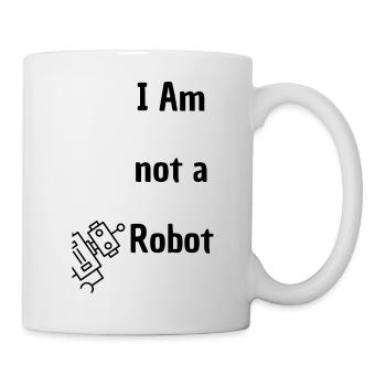 I am not a Robot - Mug - white - Right