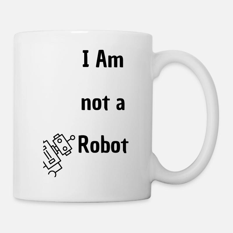 I am not a Robot - Mug - white