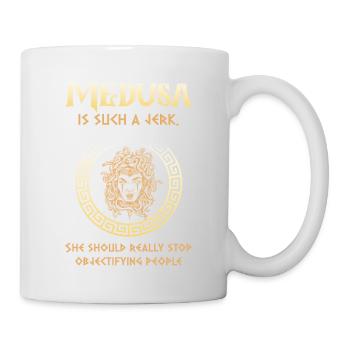 Antike Griechische Mythologie Fabelwesen Schlange - Tasse - Weiß - Rechts