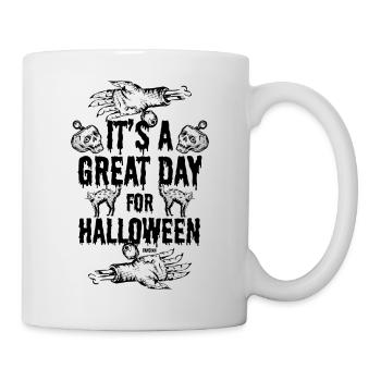 Halloween gruselig - Tasse - Weiß - Rechts