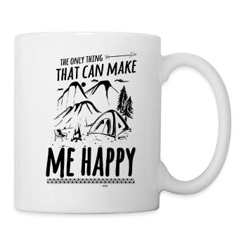 Le camping me rend heureux de dire - Mug blanc - blanc - Droite