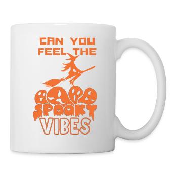 Can you feel the spooky vibes, Halloween - Mug - white - Right