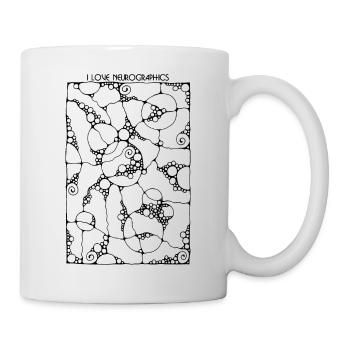 Neuro Art - I LOVE NEUROGRAPHICS 1 - Mug - white - Right