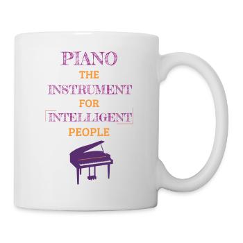 Piano Instrument For Intelligent People Violet - Mug - white - Right