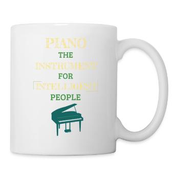 Piano Instrument For Intelligent People Yellow - Mug - white - Right