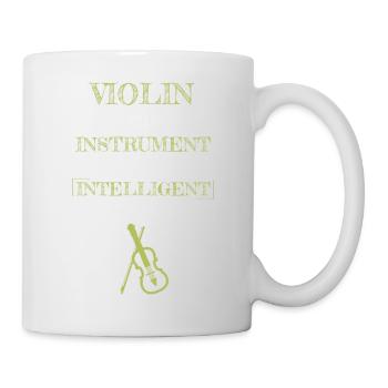 Instrument de violon pour les gens intelligents Citron - Mug blanc - blanc - Droite